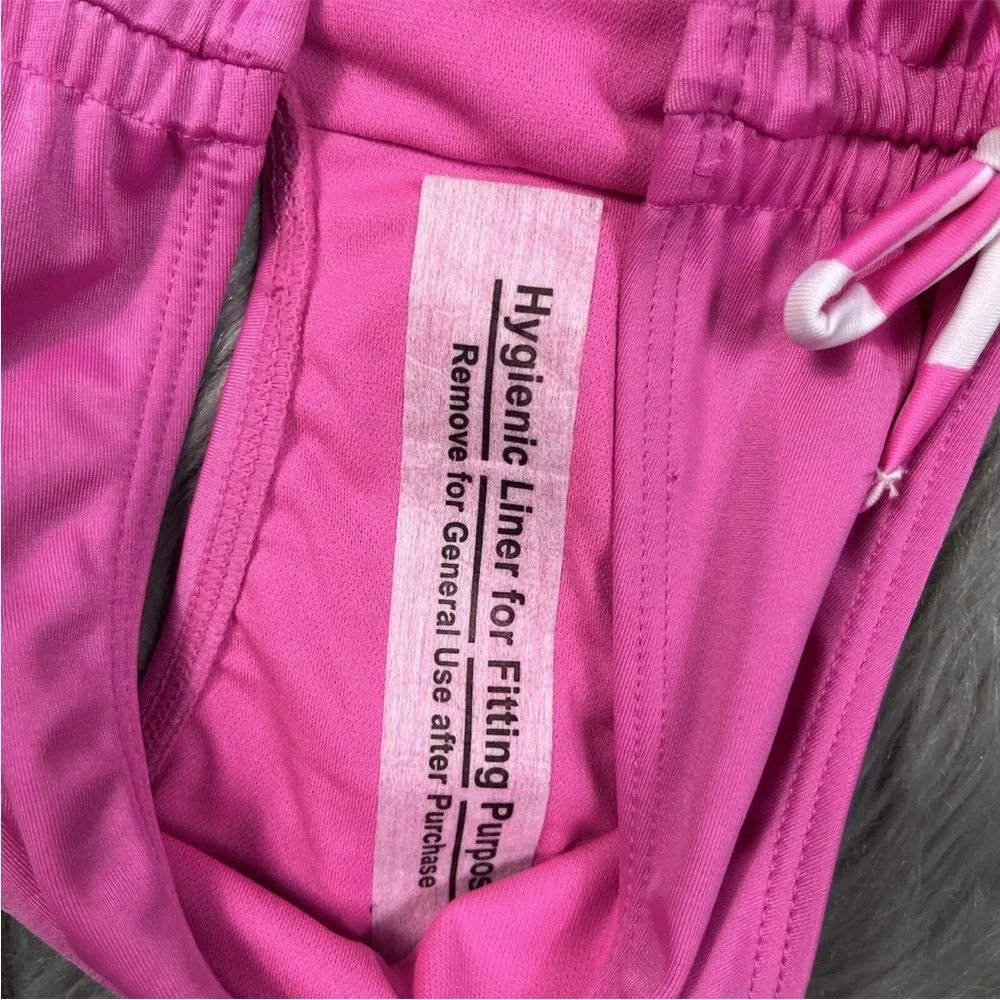 Cat & Jack Girls Pink Cinched Side Swim Bottoms XL